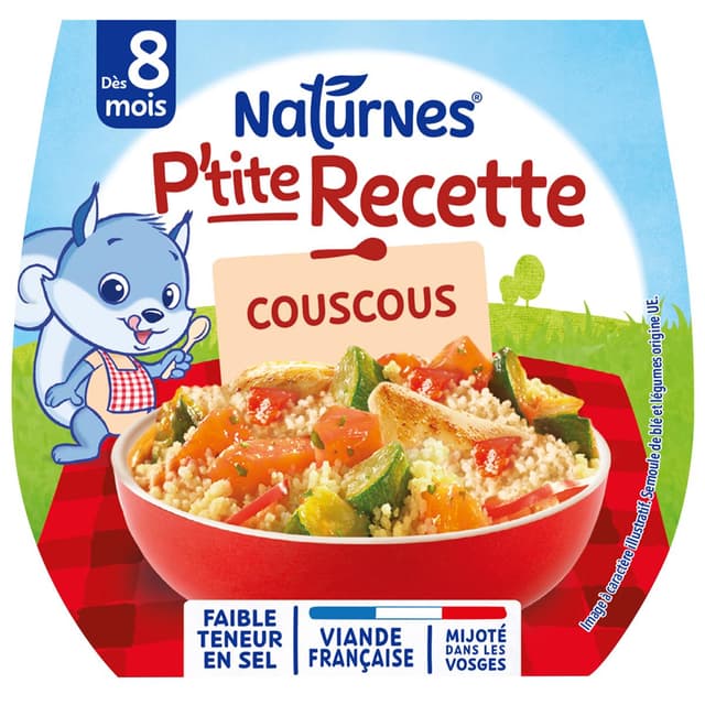 7613035837119 - Naturnes® - P'tite Recette - Couscous Bol Bébé Dès 8 mois