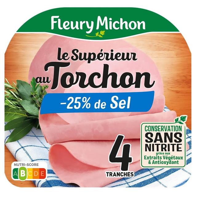 3095758049019 - Fleury Michon - Jambon Le torchon Taux de Sel Réduit