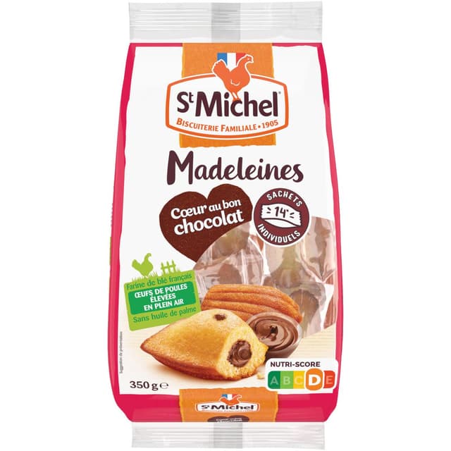 3178530419719 - St Michel - Madeleines fourrées chocolat