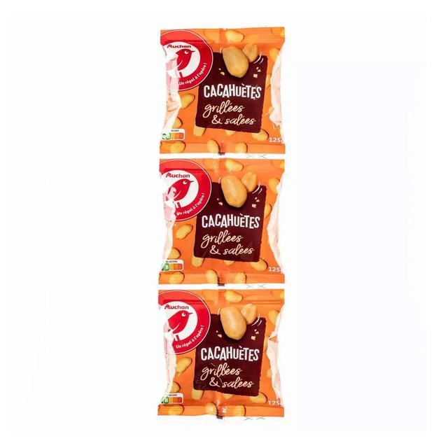 8435177059919 - Auchan - Cacahuètes grillées et salées