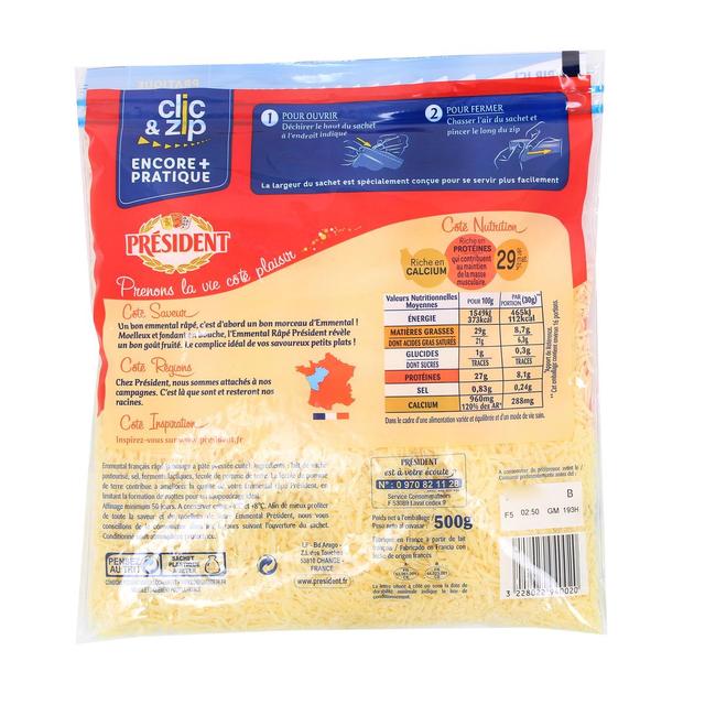 3228022940020 - Président - Emmental râpé fondant