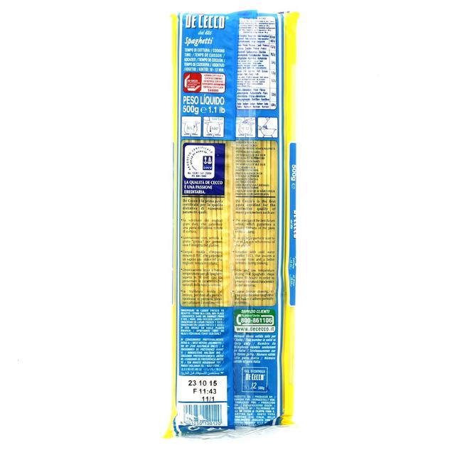 8001250120120 - De Cecco - Pâtes Spaghetti n°12 Premium