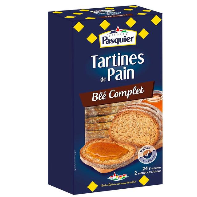 3182180060320 - Pasquier - Tartine de pain au blé complet x24