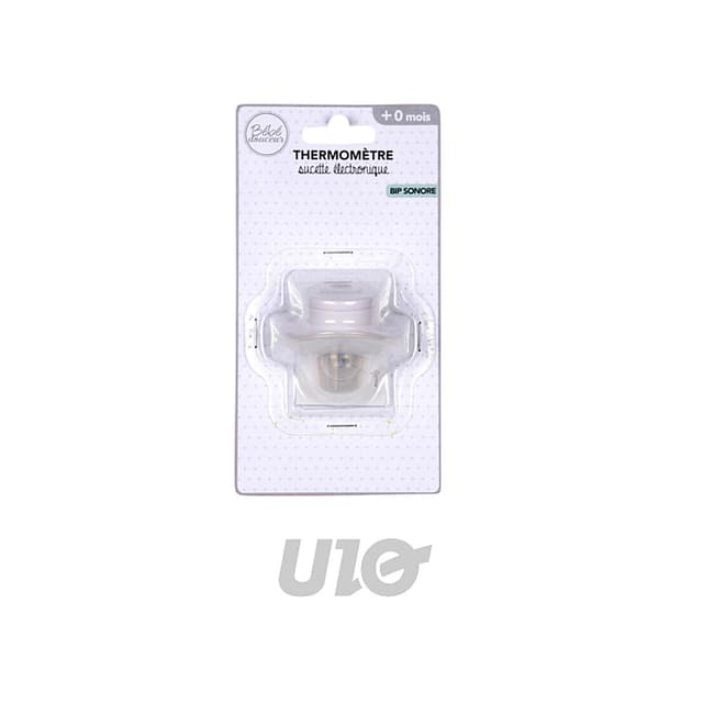 3574380061120 - BEBE DOUCEUR - Thermomètre Pour Bébé sucette Électronique 5cm Blanc