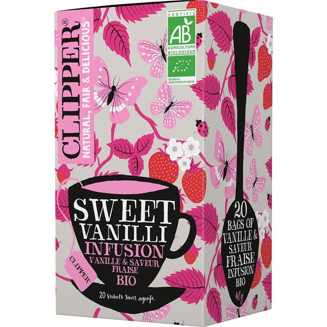 5021991941320 - Clipper - Infusion Sweet Vanilli - Vanille Fraise Bio - 20 sachets