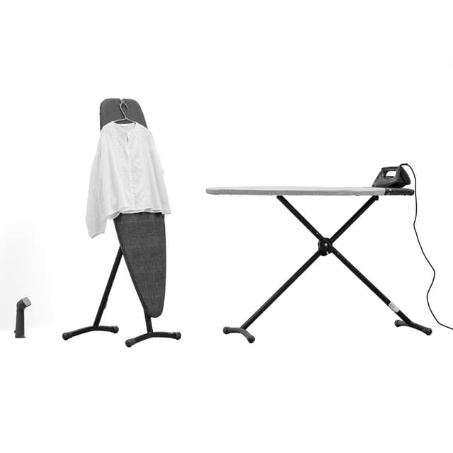 8710755241420 - Brabantia - Table à repasser et à vapeur D 135x45 cm, zone repose-fer résistante à la chaleur - Denim Black