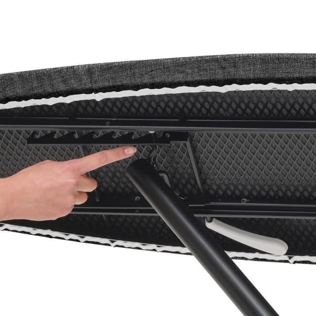 8710755241420 - Brabantia - Table à repasser et à vapeur D 135x45 cm, zone repose-fer résistante à la chaleur - Denim Black