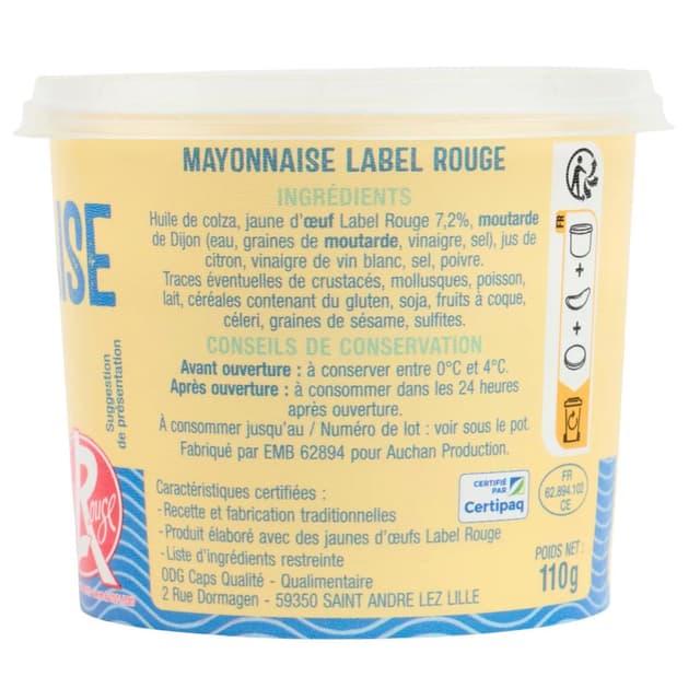 3596710541720 - Auchan - Mayonnaise label Rouge