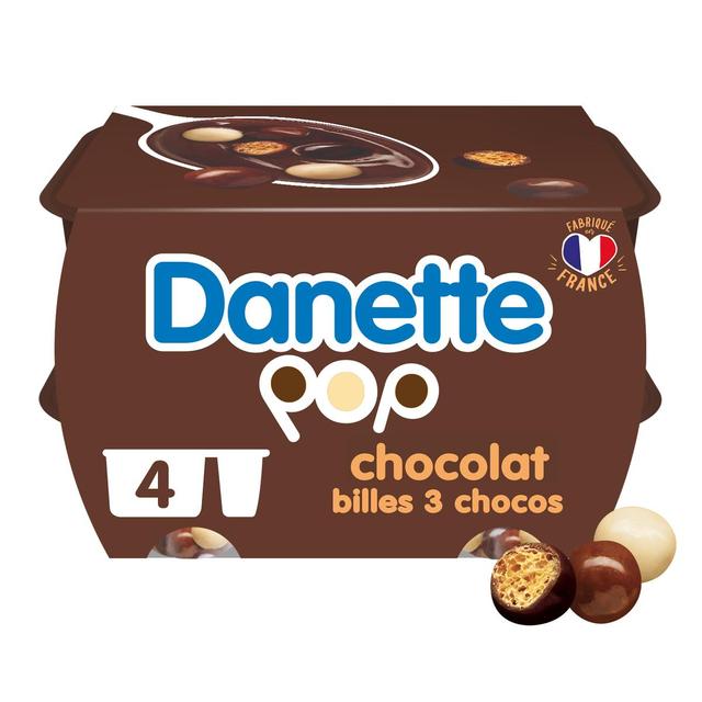 3033491012020 - Danette - Crème dessert chocolat bille chocolat