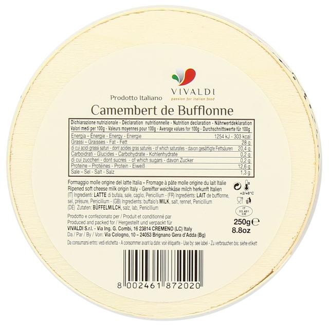 8002461872020 - Vivaldi - Camembert de Bufflonne - Lait de bufflonne pasteurisé