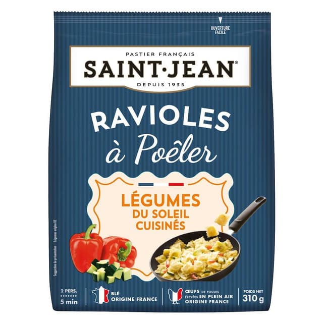 3266140062620 - Saint Jean - Ravioles à poêler & légumes du soleil cuisinés