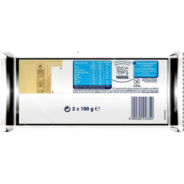 8000300253320 - Crunch - Chocolat blanc au riz soufflé