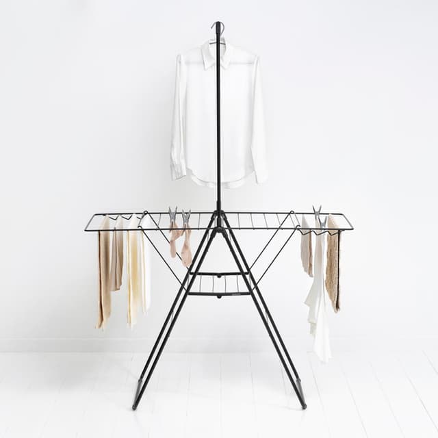 8710755403620 - Brabantia - Séchoir HangOn, 20 mètres avec portant à cintres - Matt Black