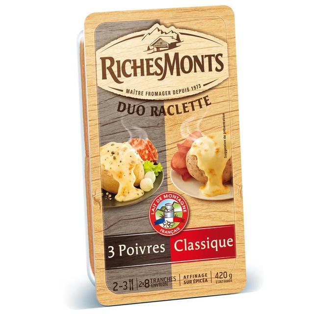 3176582016320 - Richesmonts - Raclette nature et 3 poivres