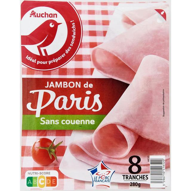 3596710516520 - Auchan - Jambon de Paris Sans Couenne