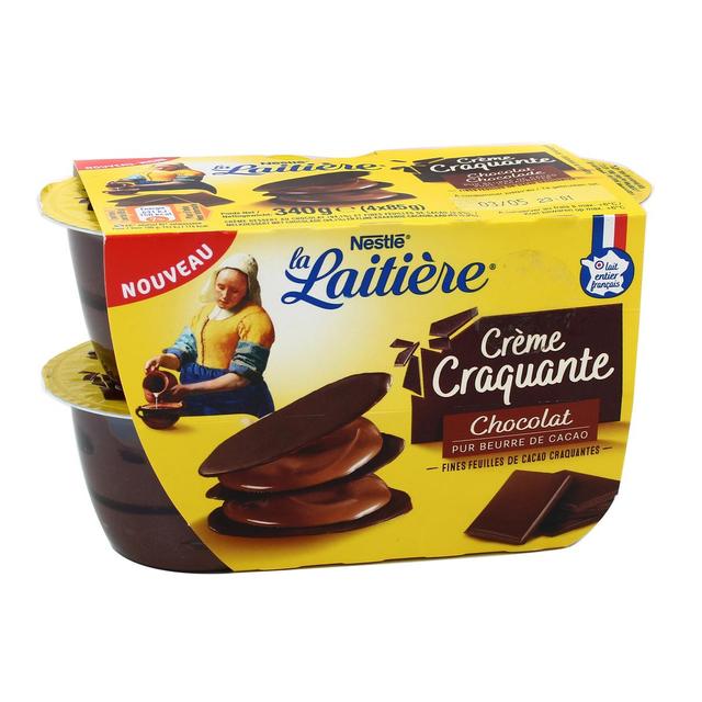 3023290058220 - La laitière - Crème Craquante Chocolat