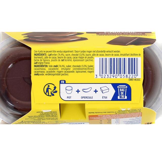 3023290058220 - La laitière - Crème Craquante Chocolat