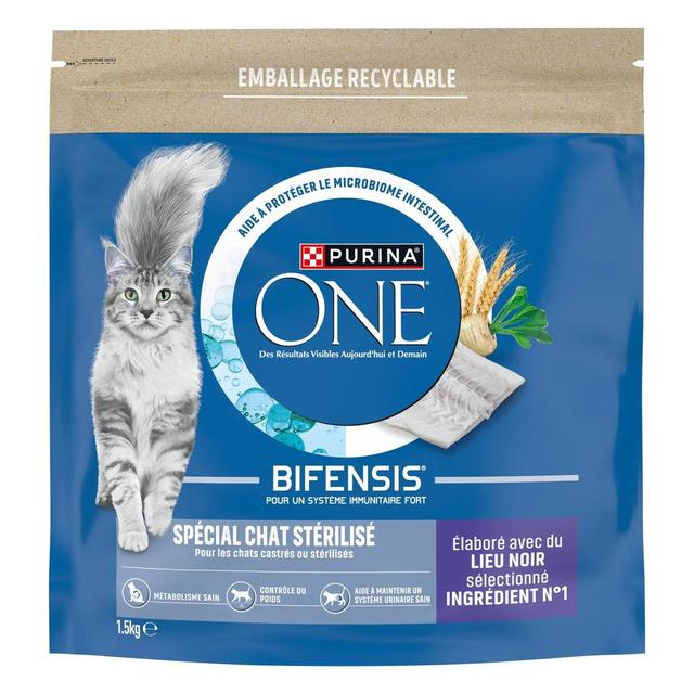 8445290938220 - Purina - One - Croquettes Lieu Noir pour Chat Stérilisé