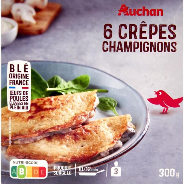3596710468720 - Auchan - Crêpe fourrée au champignons