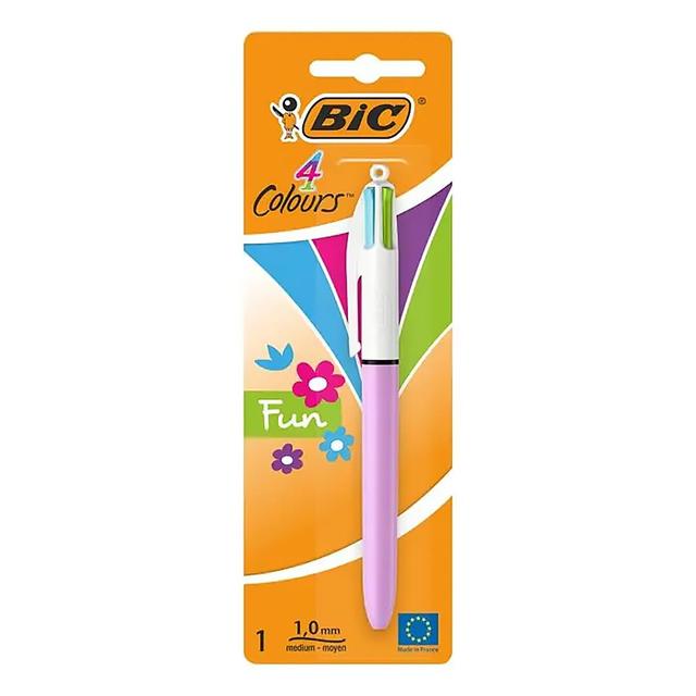 3086123219120 - Bic - Stylo bille 4 couleurs fashion