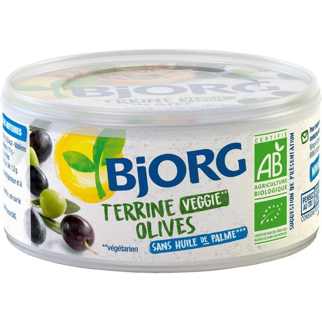 3229820789620 - Bjorg Veggie - Terrine Veggie aux olives bio