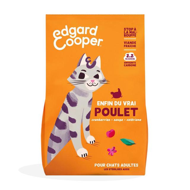 5407009640421 - Edgard Cooper - Croquettes Poulet sans céréales pour chat Adulte