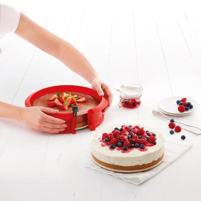 8710755880421 - Lékué - Moule à gâteau avec plaque, 23 cm