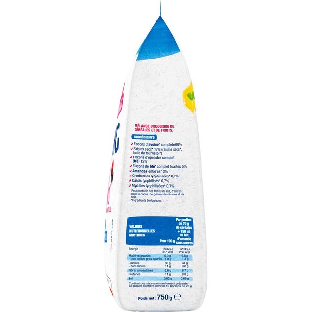 3229820800721 - Bjorg - Muesli Superfruits Raisin Cassis Cranberry Myrtille Bio