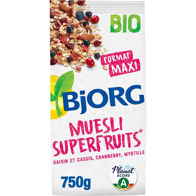 3229820800721 - Bjorg - Muesli Superfruits Raisin Cassis Cranberry Myrtille Bio