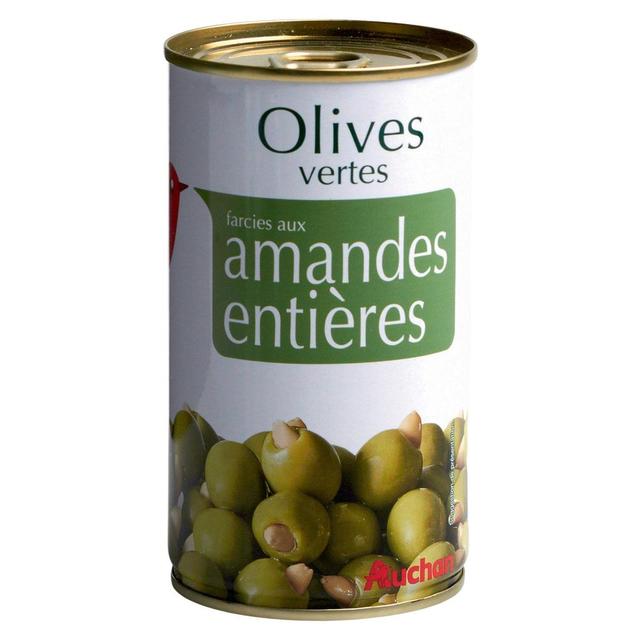3596710431021 - Auchan - Olives vertes farcies aux amandes entières