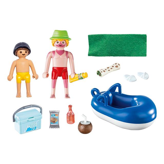 4008789701121 - PLAYMOBIL® Family Fun - Vacancier avec coups de soleil et bouée
