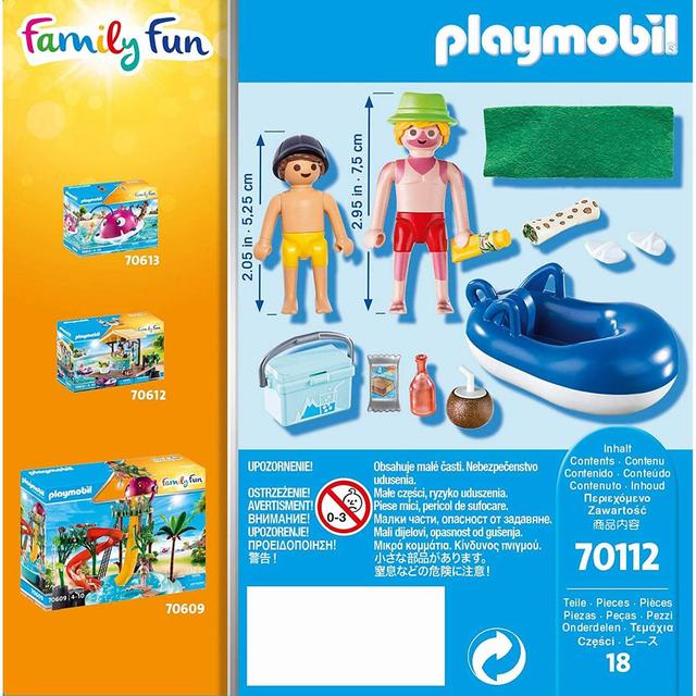 4008789701121 - PLAYMOBIL® Family Fun - Vacancier avec coups de soleil et bouée