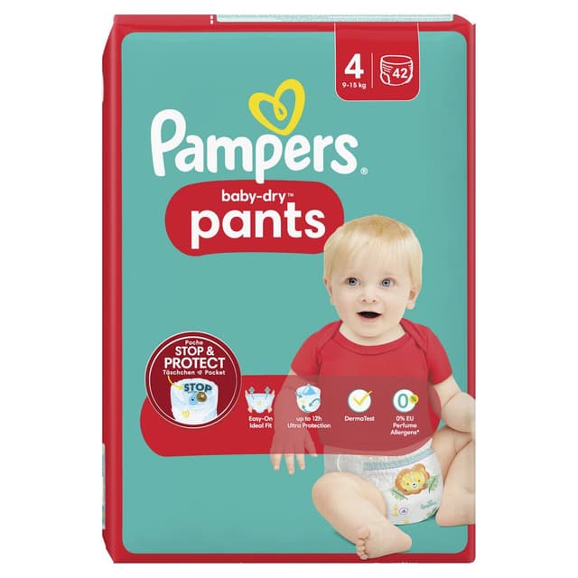 8006540711521 - Pampers Babydry Pants - Couches culottes T4 9 - 15 kg