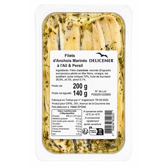 3760036822621 - La Barre - Anchois marinés à l'Ail
