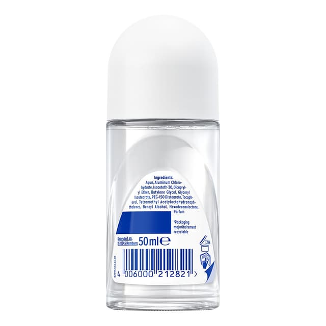 4006000212821 - Nivea - Déodorant pure invisible bille 72h