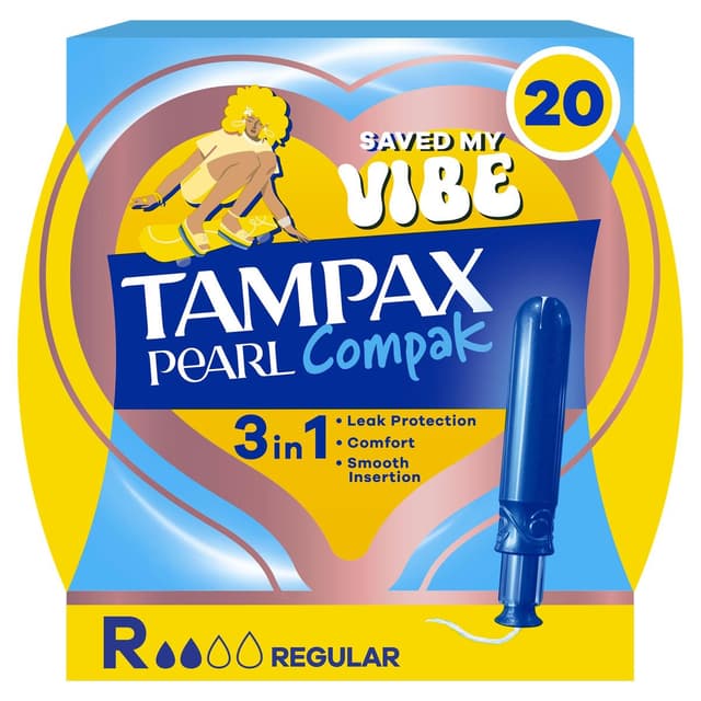 8006530133821 - Tampax Compak - Tampons avec Applicateur 3en1 Régular