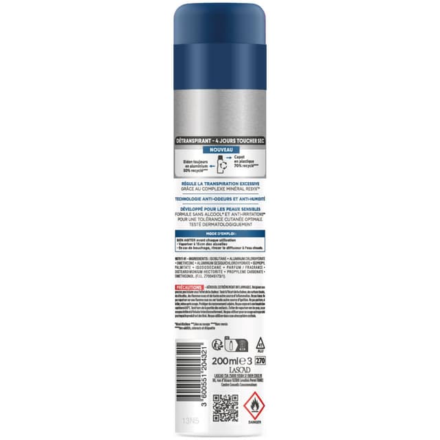 3600551204321 - Narta Homme - Déodorant Homme Resixyl Détranspirant 4 jours