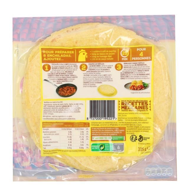 8727200195221 - Old el Paso - 8 Galettes tortillas maïs et blé