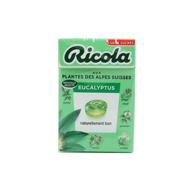 7610700015421 - Ricola - Bonbons aux plantes suisses sans sucre eucalyptus