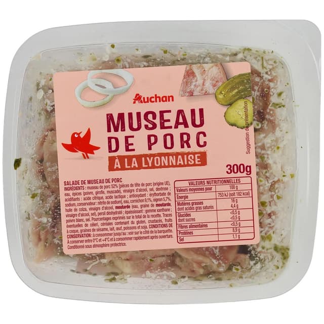 3596710447121 - Auchan - Salade de museau de porc à la Lyonnaise
