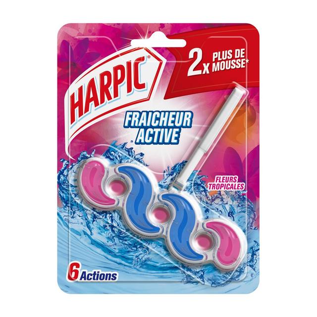 3059941008221 - Harpic - Bloc WC active fresh fleurs tropicales