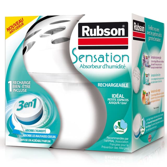 3178040668621 - Rubson - Absorbeur d'humidité- sensation appareil 3 en 1