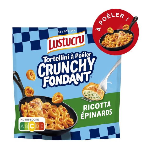 3240931549521 - Lustucru - Tortellini ricotta, épinards à poêler