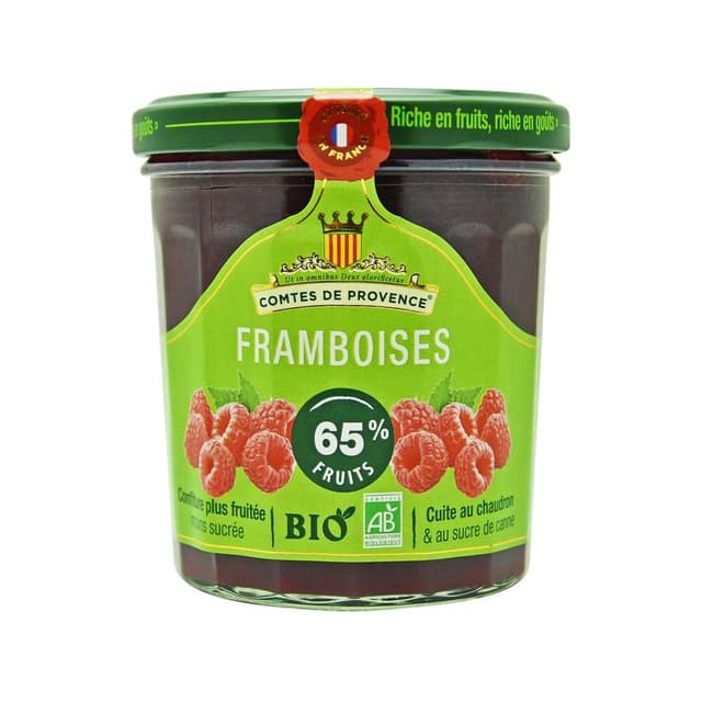 3324499990022 - Comtes de Provence - Confiture de Framboise Bio allégée en sucre
