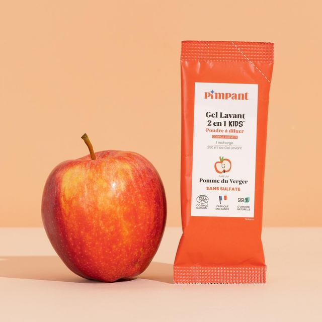 3760349450122 - Pimpant - Gel lavant Kids 2-en-1 pomme poudre