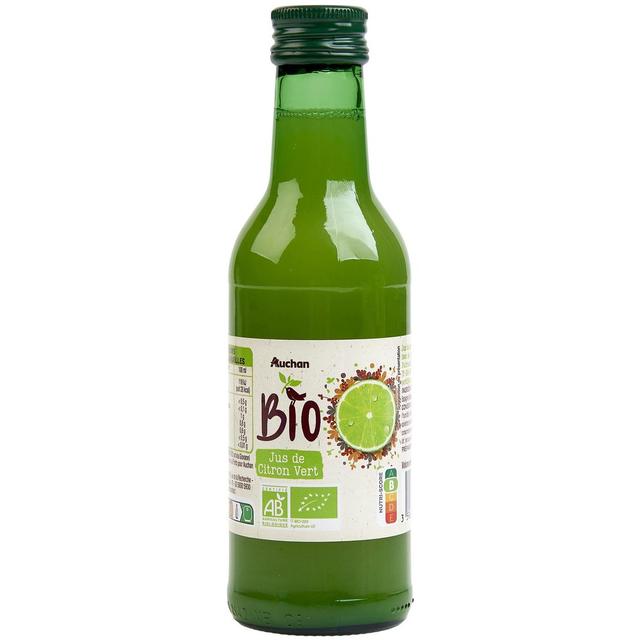 3596710480722 - Auchan BIO - Jus de citron vert Bio