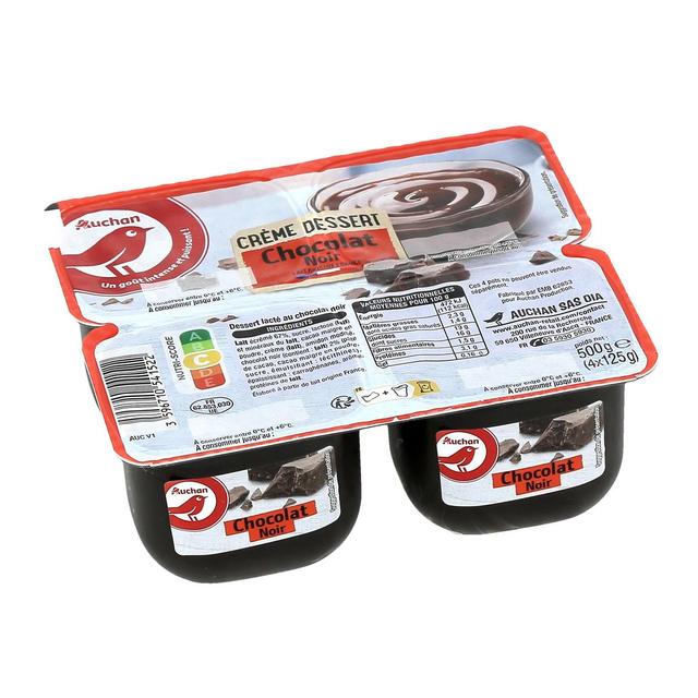 3596710541522 - Auchan - Crème dessert chocolat noir