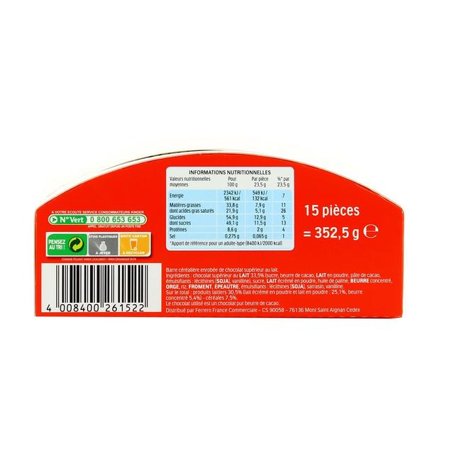 4008400261522 - Kinder - Kinder country 15 barres