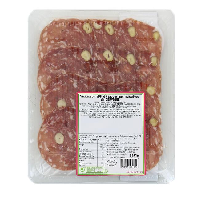 3760187531922 - Frais Devant - Saucisson d'Ajaccio aux Noisettes de Cervione