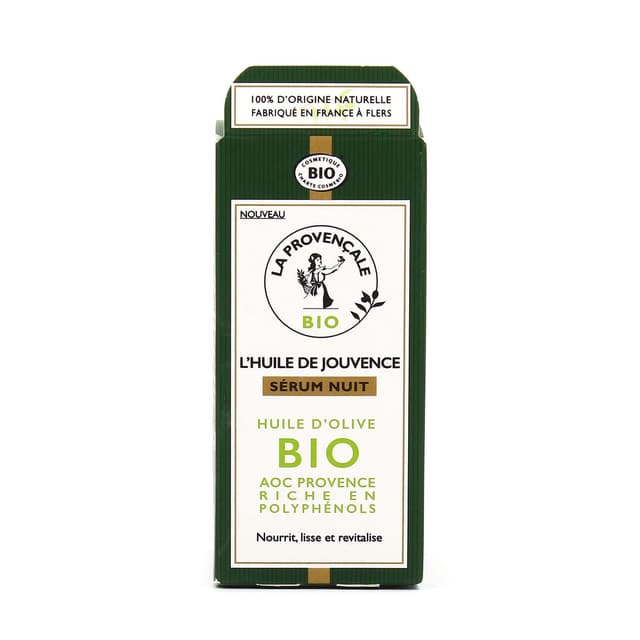 3600550972122 - La Provencale - L'huile de jouvence sérum nuit à l'huile d'olive Bio AOC Provence Ecocert